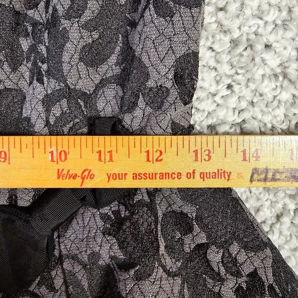 Betsey Johnson Jacket Womens 2 Black Brocade Peplum Runway Gothic Chic - Picture 13 of 16